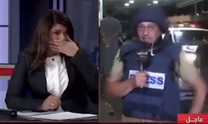 Periodistas de TV palestina lloran en directo: “nos van a matar uno a uno”