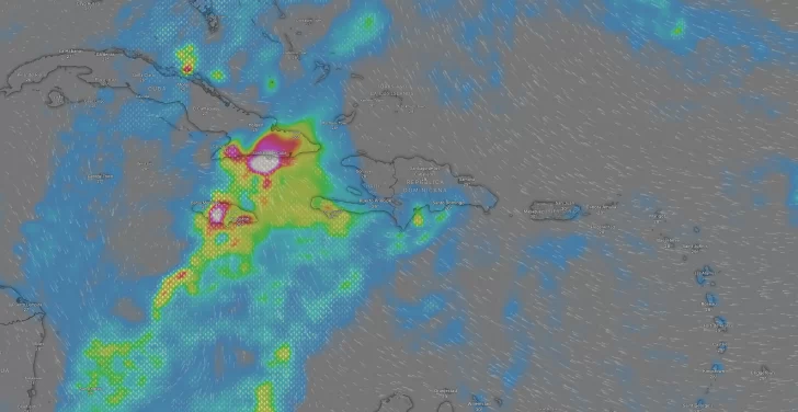 EN VIVO: Trayectoria del potencial ciclón tropical que afecta a República Dominicana