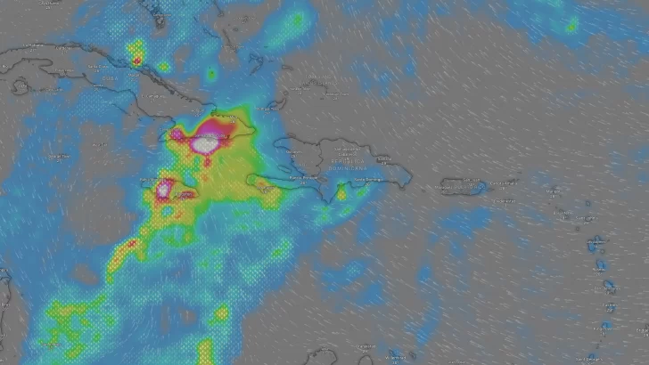 EN VIVO: Trayectoria del potencial ciclón tropical que afecta a República Dominicana