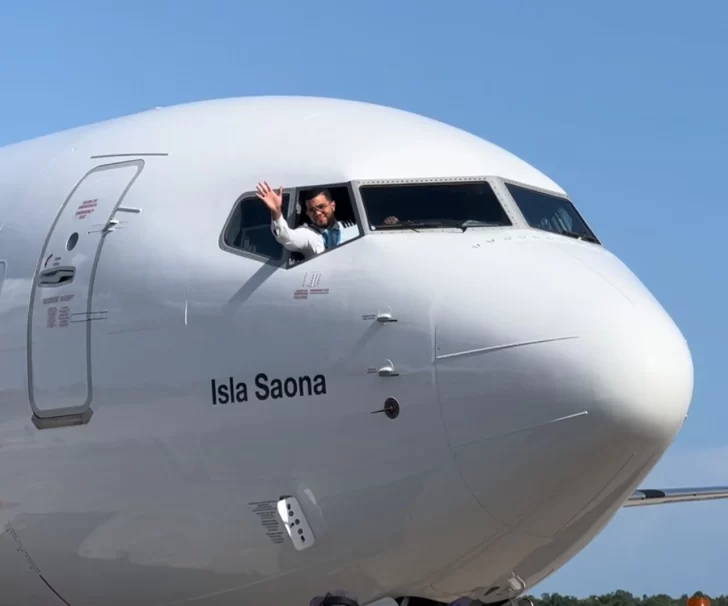 Arajet presenta 'Isla Saona' su sexta aeronave que ya está en RD