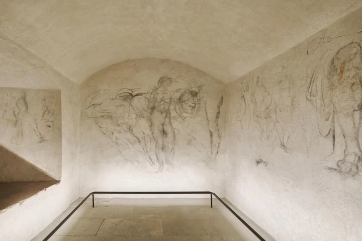 Los extraordinarios dibujos de Miguel Ángel que estuvieron ocultos en una sala secreta por 4 siglos y ahora podrán verse en Florencia