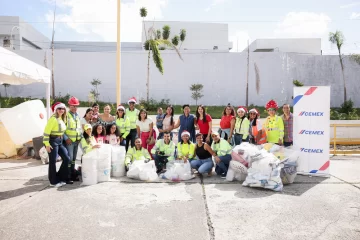 Voluntariado corporativo de Cemex recolecta más de mil libras de residuos