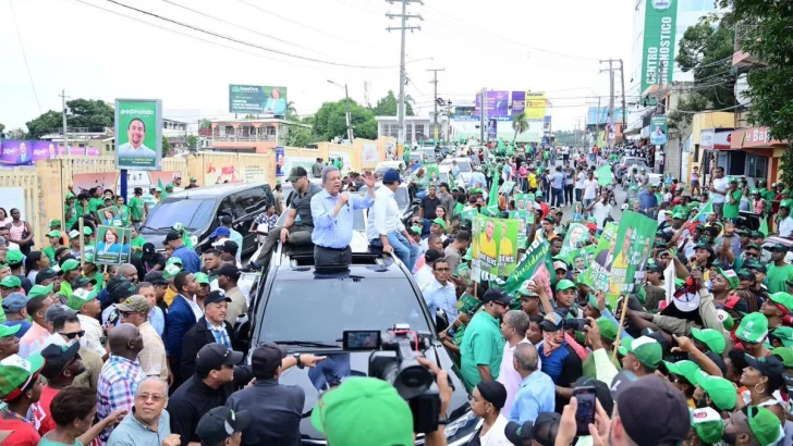 Leonel hará caravanas de campaña el domingo en el Distrito Nacional y Santo Domingo Este