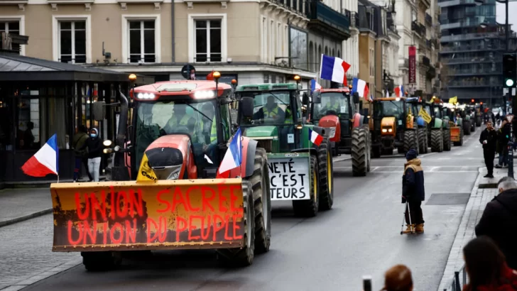 Francia: agricultores llaman a 'bloquear París' este viernes