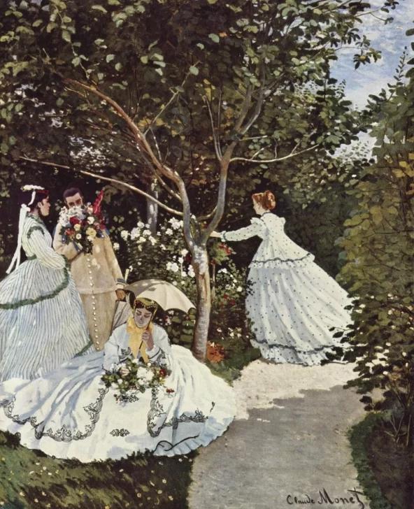 C.-Monet-Las-mujeres-en-el-jardin-1866-592x728