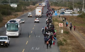 Caravana de migrantes avanza por estado mexicano de Oaxaca donde permanecerá tres días