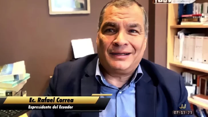 Expresidente Correa dice que Ecuador cosecha lo que sembró y llama a Noboa 