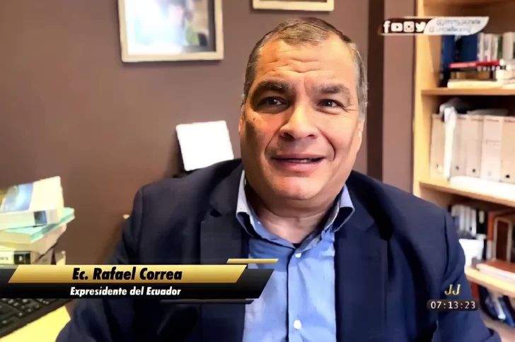 Expresidente Correa dice que Ecuador cosecha lo que sembró y llama a Noboa 'impreparado'