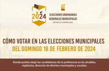 Elecciones municipales 2024: Cómo votar el domingo 18 de febrero de 2024