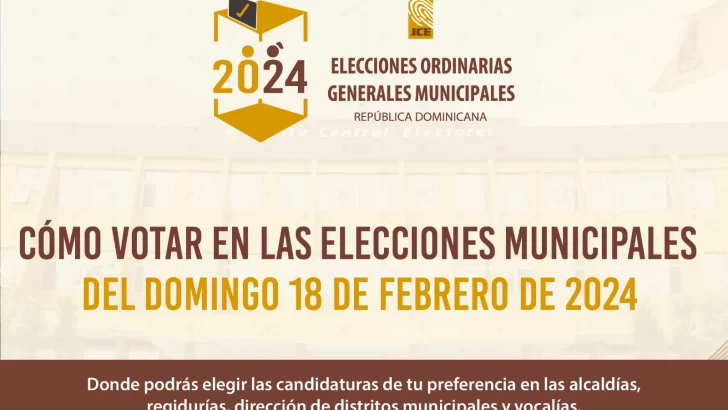 Elecciones municipales 2024: Cómo votar el domingo 18 de febrero de 2024