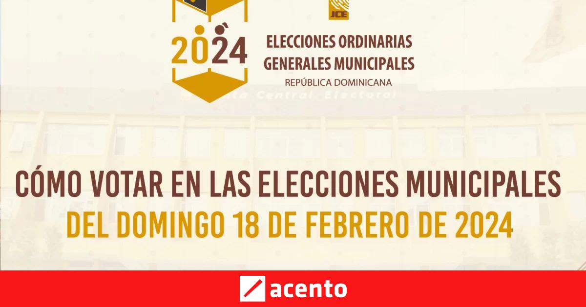 Elecciones Municipales 2024: Cómo Votar En Las Elecciones Del Domingo ...