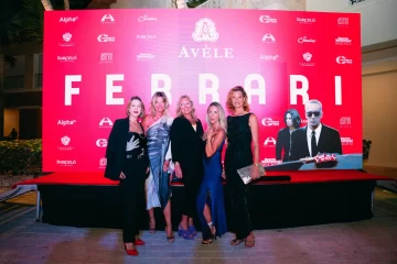 Avèle, la nueva galería de arte en Cap Cana, presentó su “Gala Ferrari” para celebrar el estreno de la película de Michael  Mann, “Ferrari”