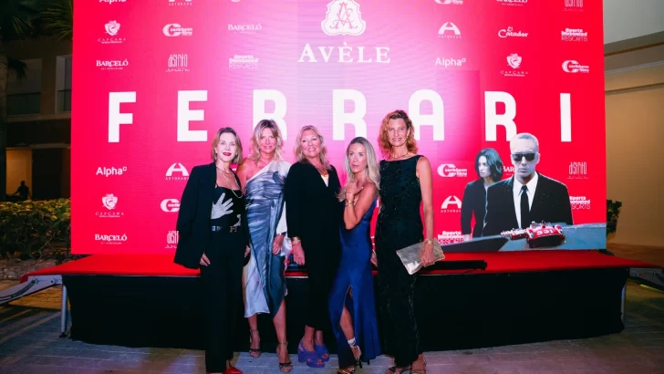 Avèle, la nueva galería de arte en Cap Cana, presentó su “Gala Ferrari” para celebrar el estreno de la película de Michael  Mann, “Ferrari”