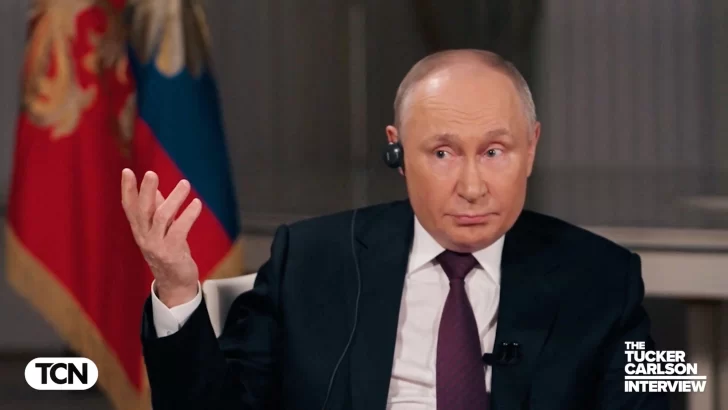 Las frases destacadas de la entrevista de Tucker Carlson a Vladimir Putin