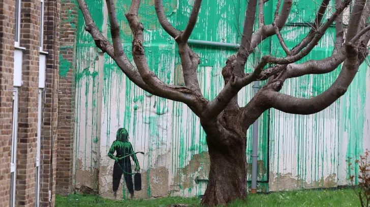 El sorprendente nuevo mural de Banksy que apareció en el norte de Londres