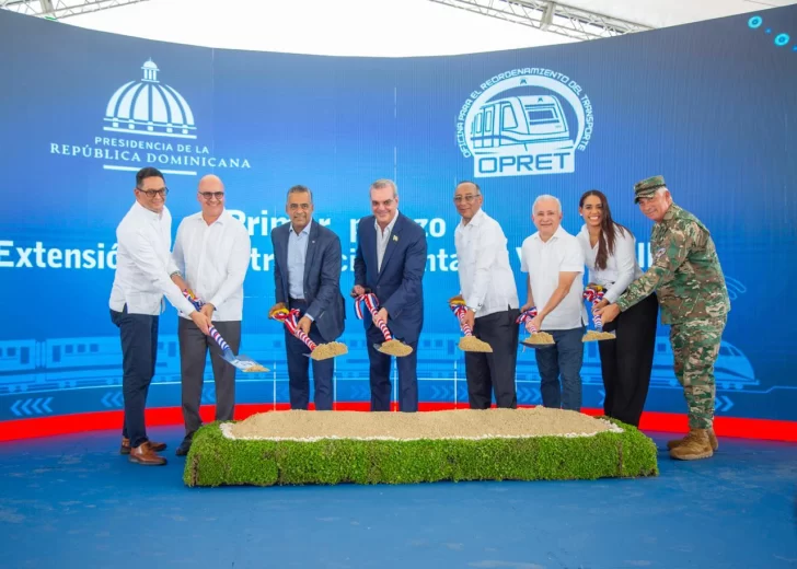 Abinader encabeza primer palazo para extensión del Metro hacia Punta de Villa Mella