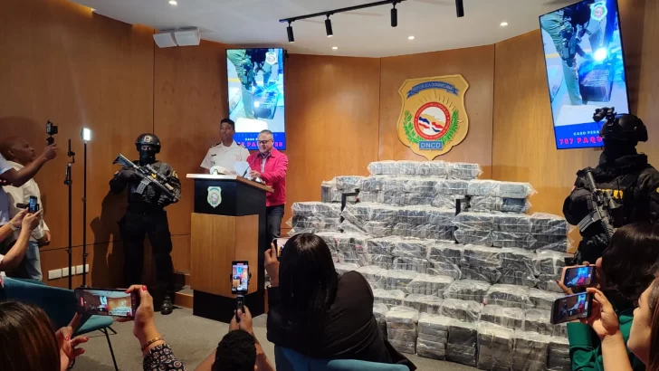 El cargamento de cocaína incautado en Peravia pesó 1,013 kilos