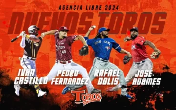 Fernández, Adames, Dolis y Castillo, nuevas contrataciones de Toros