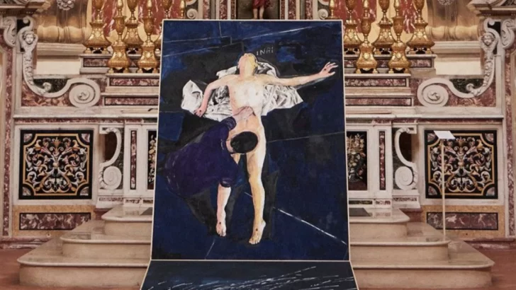 Un artista acusado de blasfemia herido en una iglesia en Italia