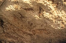 Pinturas-antiguas-de-los-bosquimanos-en-Murewa