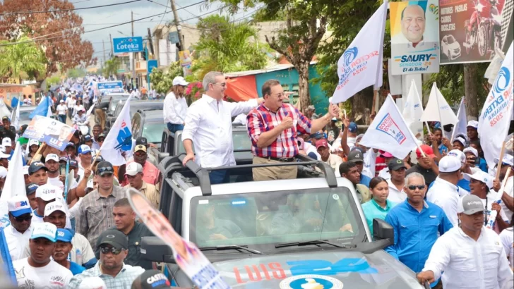 Abinader realiza movilización en Hato Mayor junto a candidatos provinciales