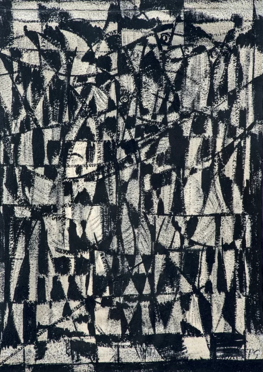 Bano-de-hojas-dibujo-carboncillo-papel-1958-516x728