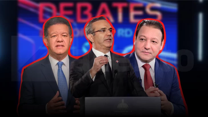 Debate presidencial 2024: Luis Abinader, Leonel Fernández y Abel Martínez