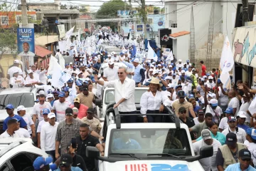 Oficialismo realiza caravana en San Pedro de Macorís en apoyo a la reelección