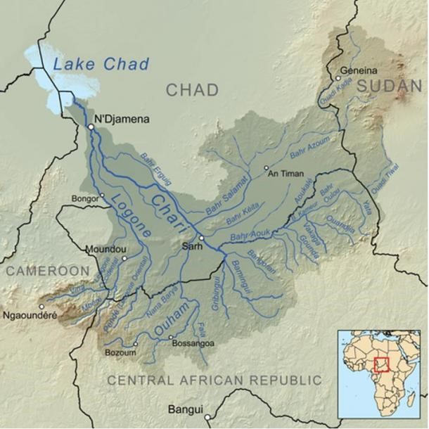 Ubicacion-de-la-civilizacion-Sao-alrededor-del-Rio-Chari-al-sur-del-Lago-Chad.