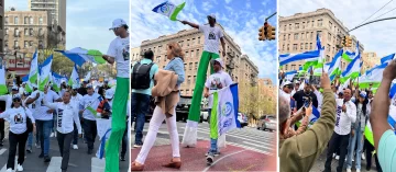Partido País Posible se moviliza en calles de Nueva York