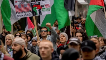 ’Boicotear a Israel' reclaman miles de manifestantes propalestinos en Eurovisión