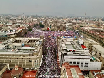 'Es tiempo de mujeres', dice Sheinbaum al cierre de su campaña