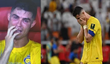 Desconsolado llanto de Cristiano Ronaldo tras perder la final