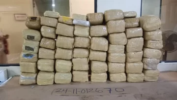 52 pacas de marihuana fueron confiscadas en Baní