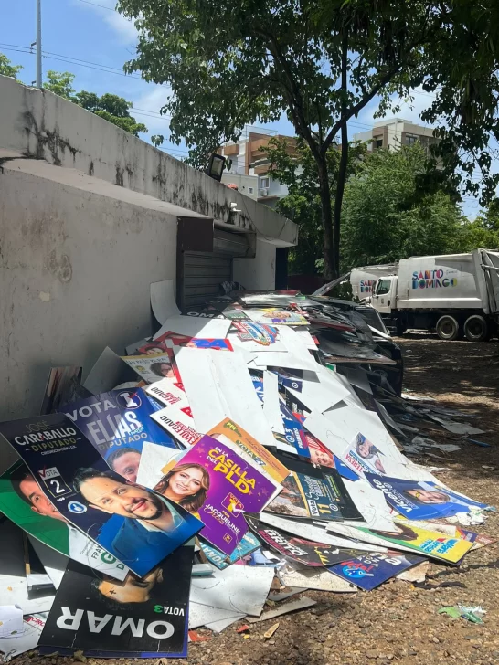 Alcaldía Distrito Nacional retira propaganda electoral de los espacios públicos