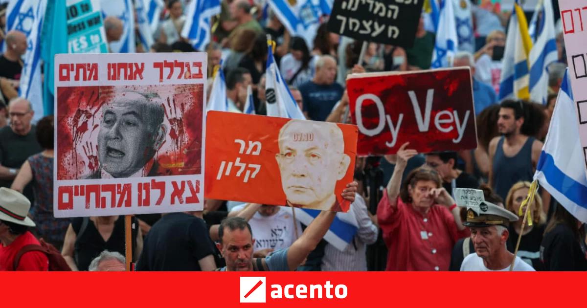 Masiva protesta contra Netanyahu en Tel Aviv | Acento