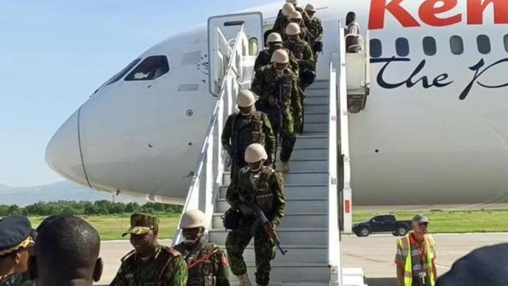 Primer contingente de policías kenianos ya está en Haití para misión de seguridad