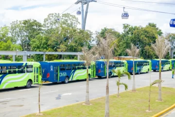 Autobuses de la OMSA transportarán a usuarios del Teleférico de Los Alcarrizos