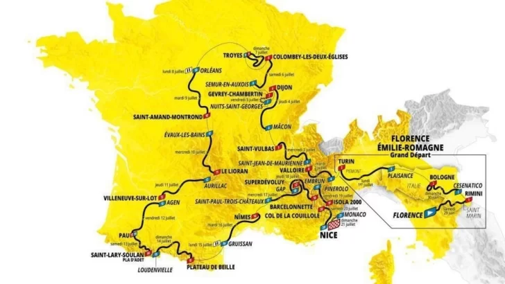 Tour de Francia 2024: primera salida desde Italia y un final olímpico en Niza