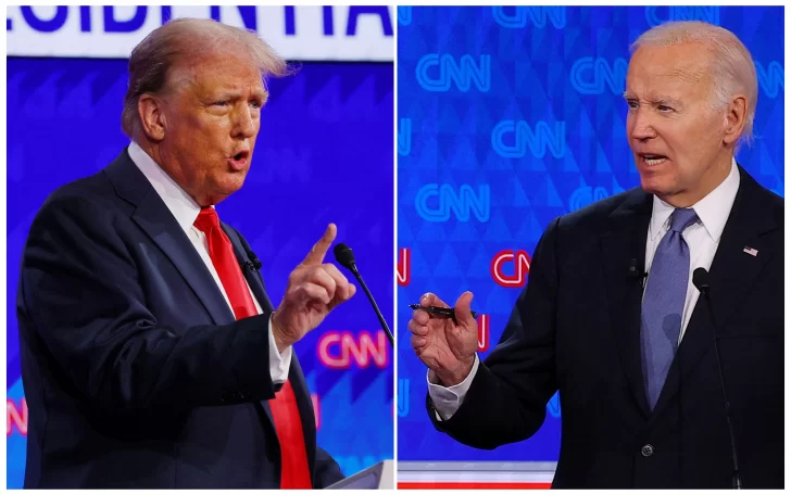 Un Trump al ataque aprovecha los lapsus e indecisiones de Biden para imponerse en el primer debate de las presidenciales de 2024