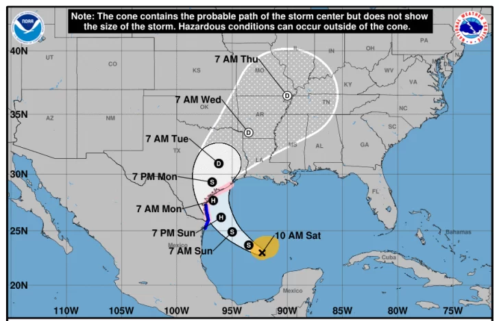 Beryl se fortalecerá antes de impactar en el noreste de México y la costa de Texas