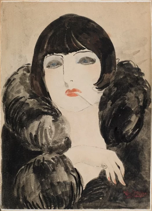 Kees-van-Dongen-La-mujer-con-cigarrillo-524x728