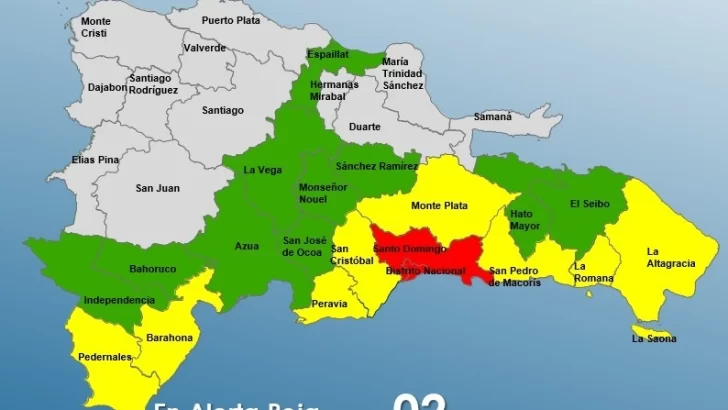 Santo Domingo y el Distrito Nacional en alerta roja