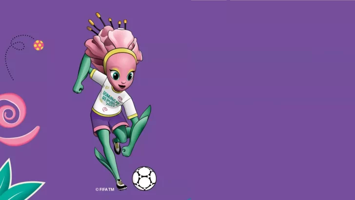 Presentan a 'Taní', la flor de Bayahíbe mascota del Mundial Femenino sub-17 RD’2024