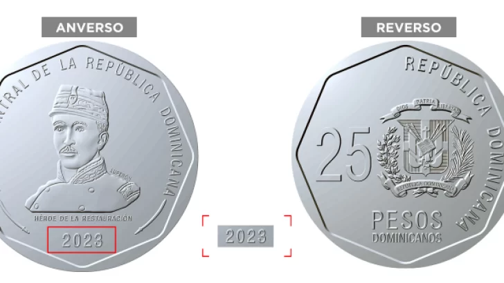 Banco Central pone en circulación nuevas monedas de 25 pesos