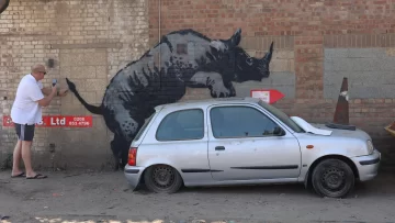 9 grafitis en 9 días: las enigmáticas obras de animales con las que Banksy vuelve a sorprender a Londres