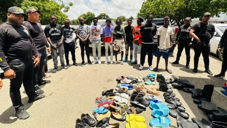 Policía apresa a 15 haitianos vinculados a banda 