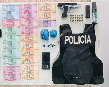 Confiscan drogas, armas de fuego y chaleco antibalas en San Cristóbal