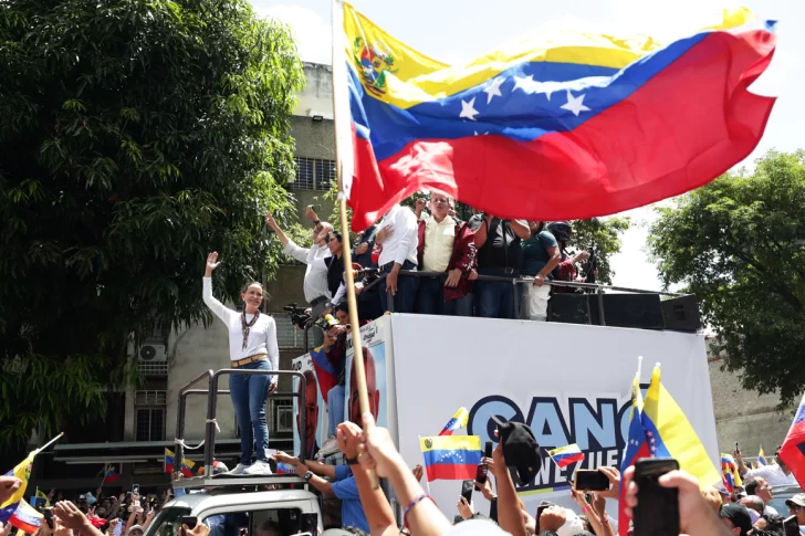 María Corina Machado aboga por una lucha 'pacífica' y con 'fuerza' por la verdad