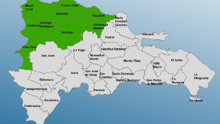 COE mantiene alerta para 9 provincias del noroeste